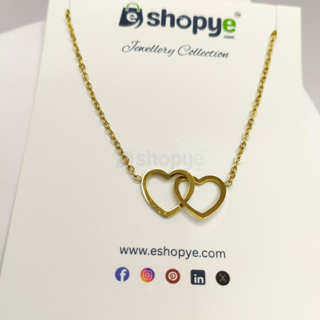 Gold Plated Heart Pendant – Anti Tarnish Elegant Jewelry for Women