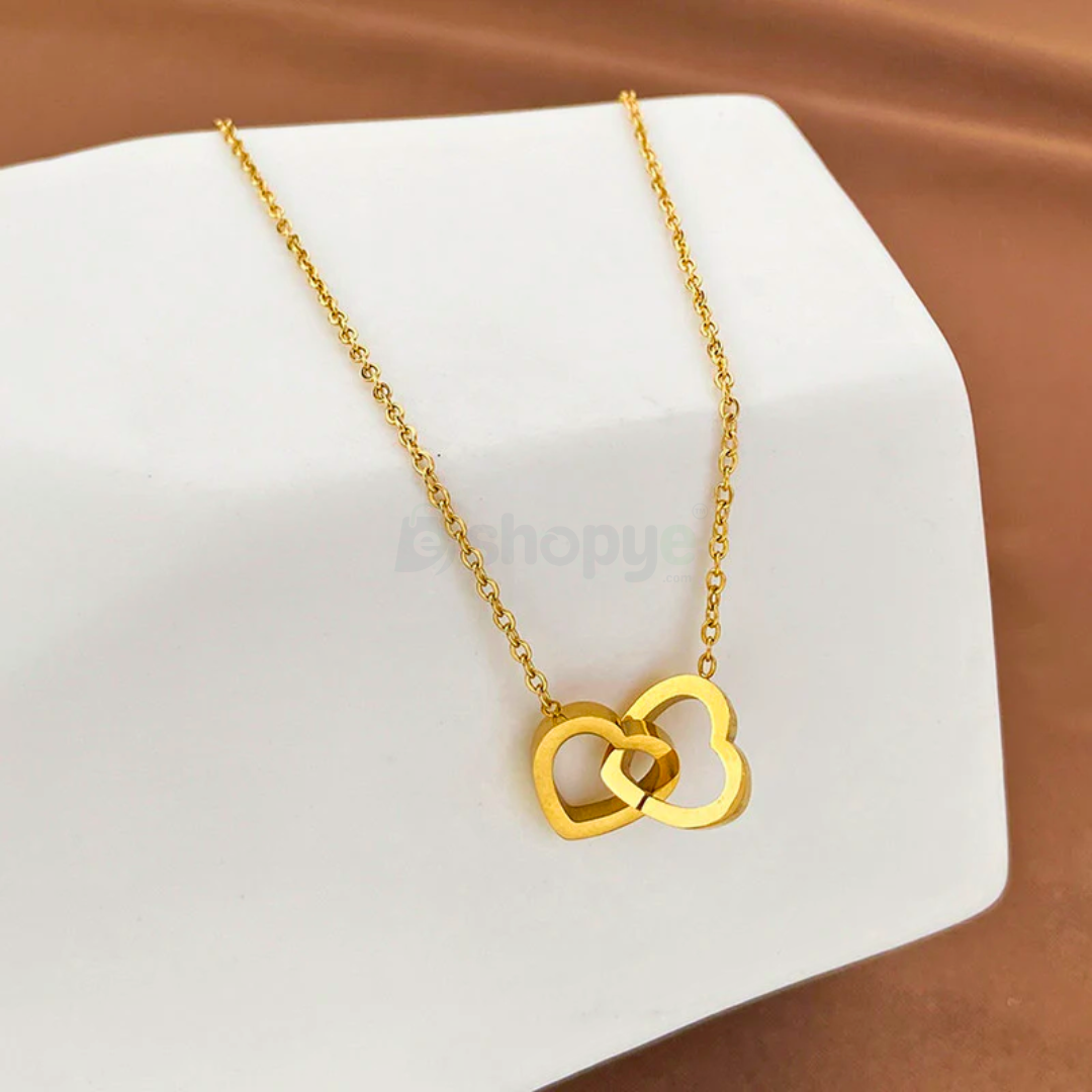Gold Plated Heart Pendant – Anti Tarnish Elegant Jewelry for Women