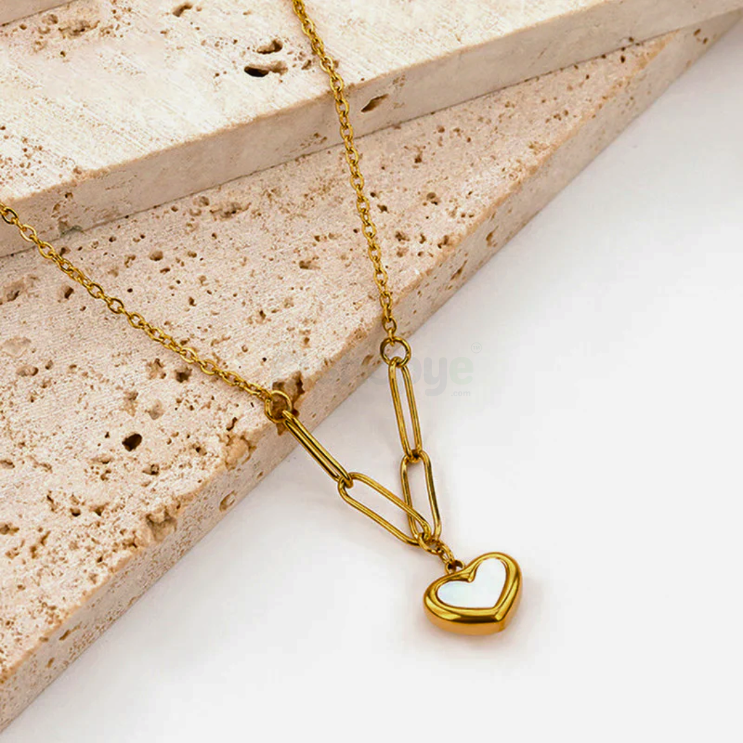 Tarnish Resistant Heart Pendant – Gold-Plated Anti Tarnish Jewelry
