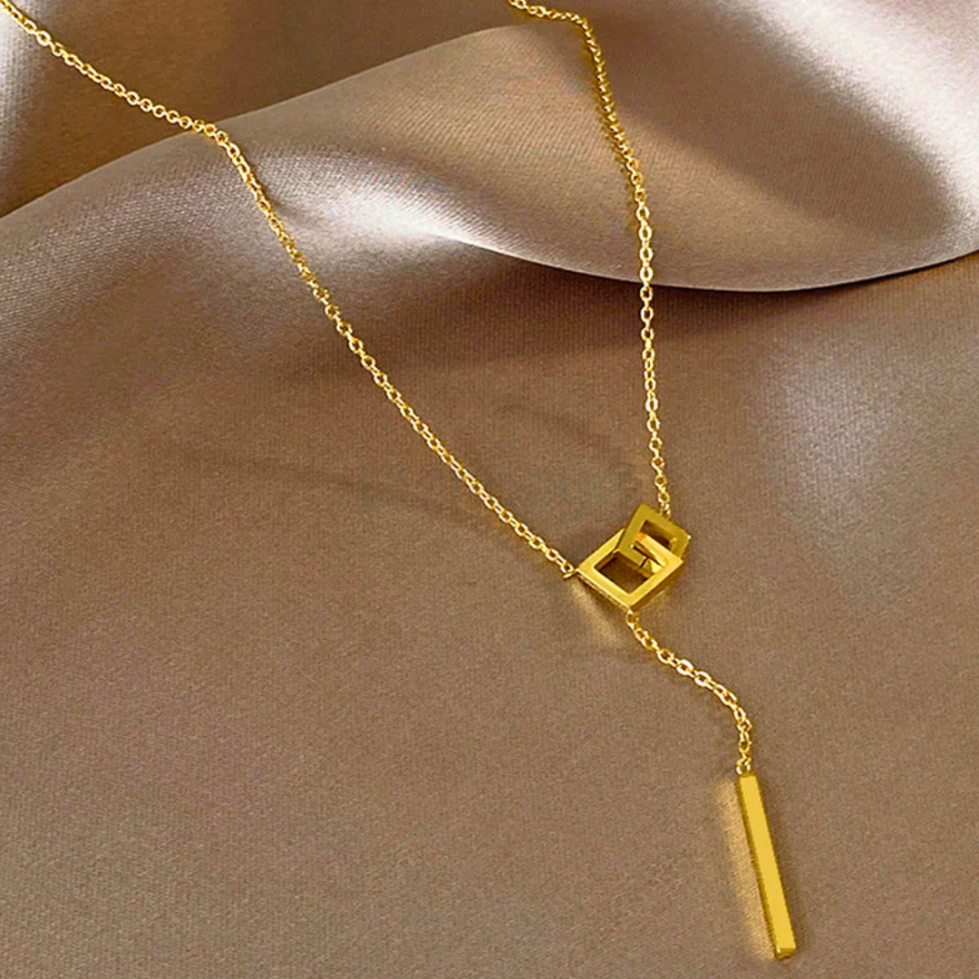 Tarnish Resistant Gold-Plated Geometric Pendant – Anti Tarnish Jewelry