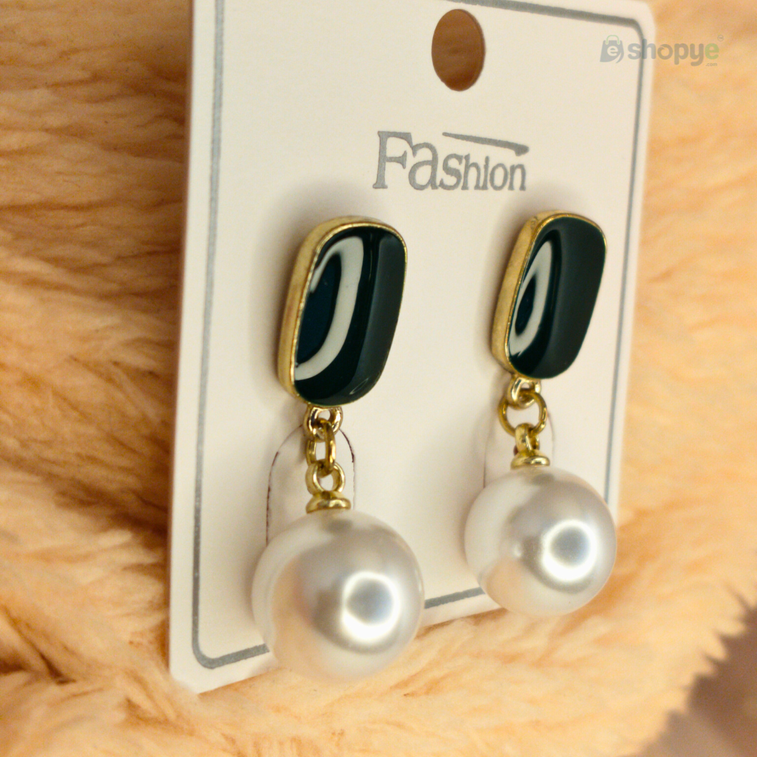 ESHOPYE ™ Elegant Black & Pearl Drop Earrings (BUY 1 GET 1 FREE) ESHOPYE ™