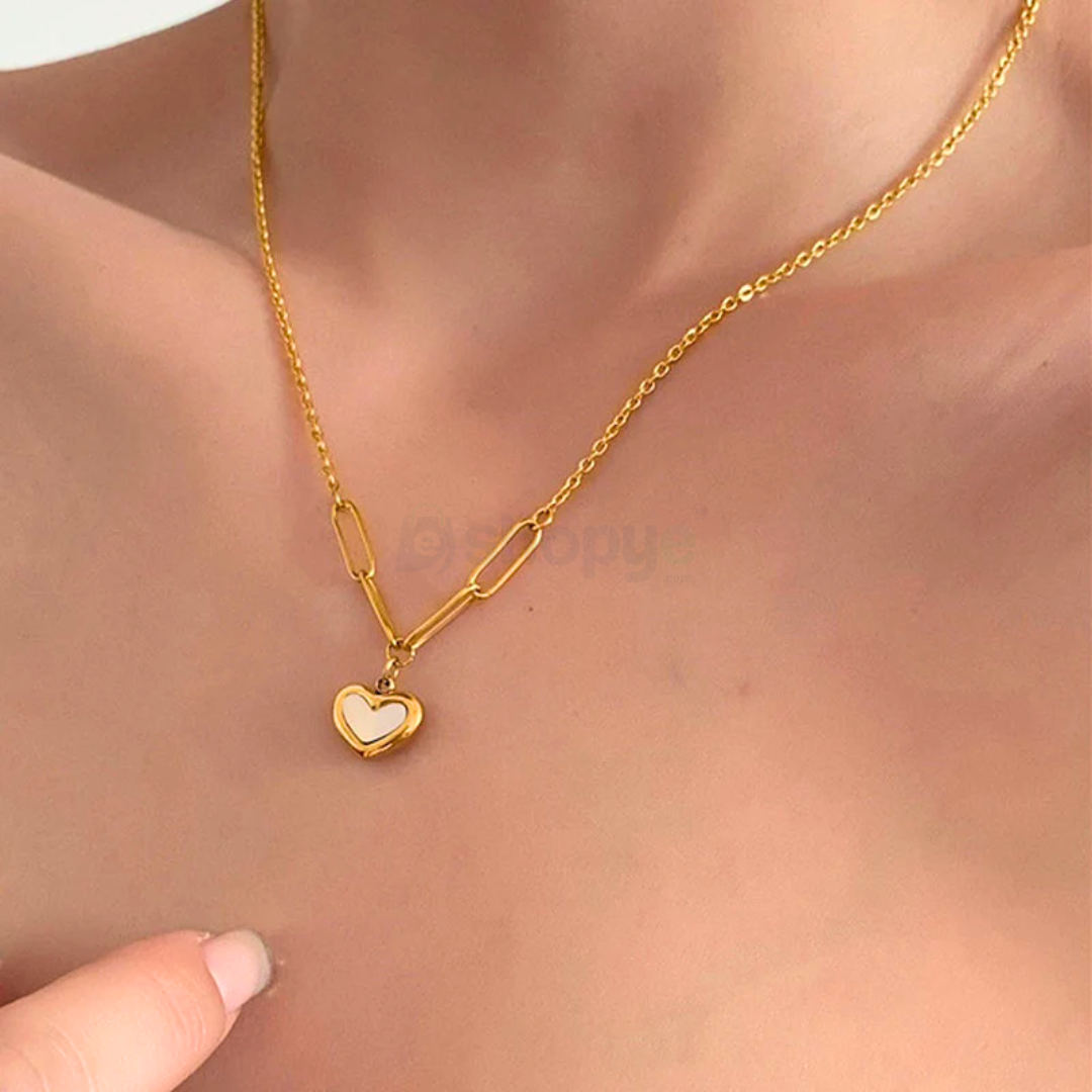 Tarnish Resistant Heart Pendant – Gold-Plated Anti Tarnish Jewelry