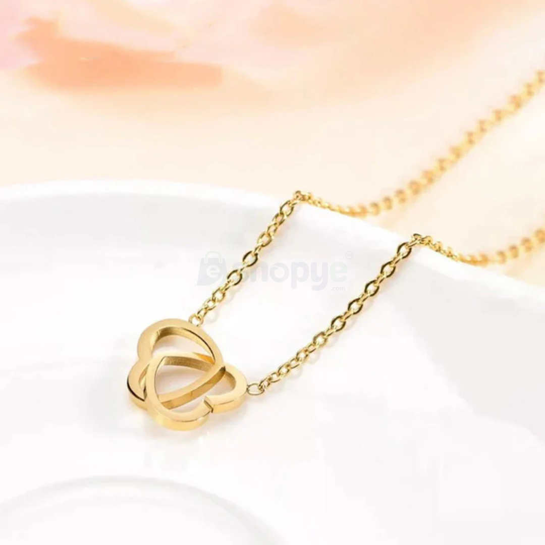 Gold Plated Heart Pendant – Anti Tarnish Elegant Jewelry for Women