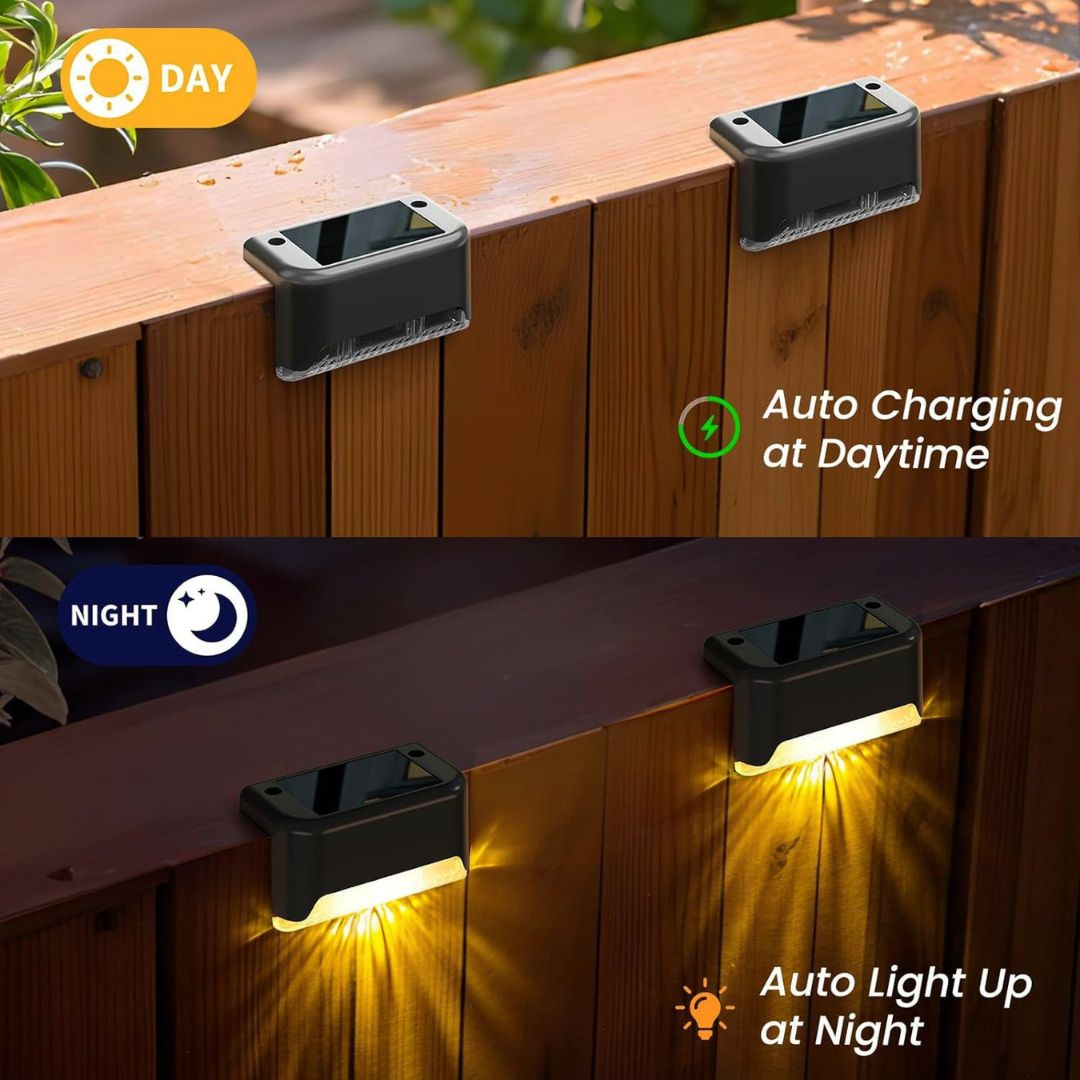 Solar Power Deck Lights Outdoor Waterproof