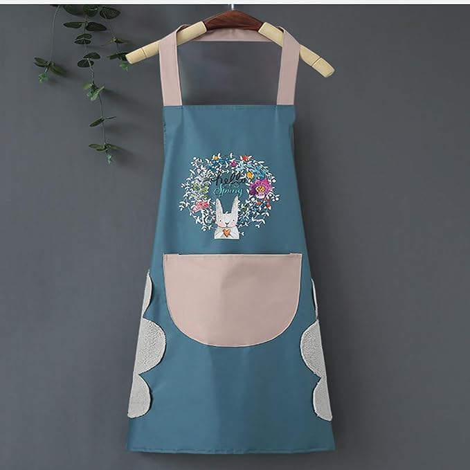 ESHOPYE ™ 1 Pcs Assorted Waterproof Kitchen Apron for Women with Big Front Pocket