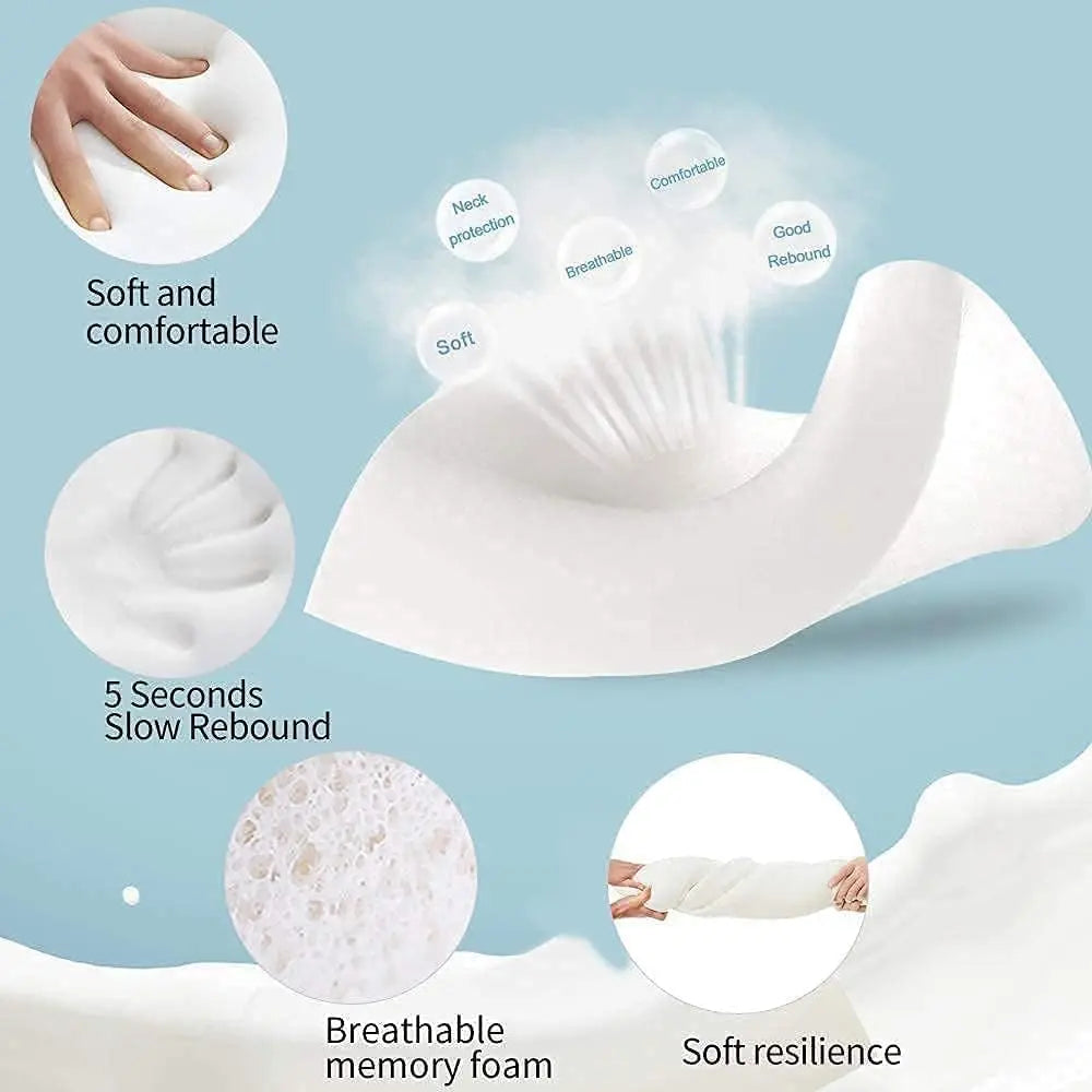 Orthopedic Memory Foam Pillow - Contour Cervical Support Pillow