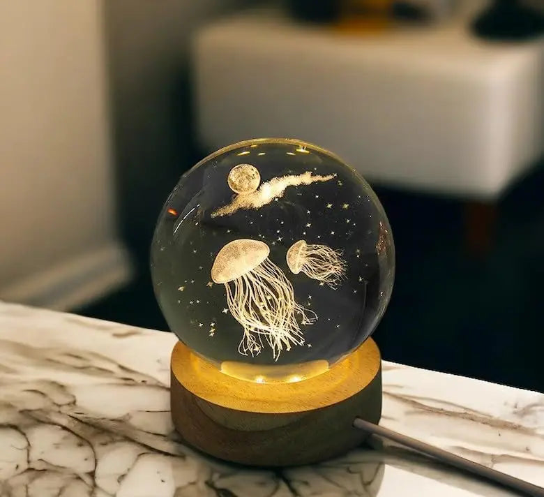 Crystal Ball (3D Assorted Design) | Elegant Decorative Display Piece