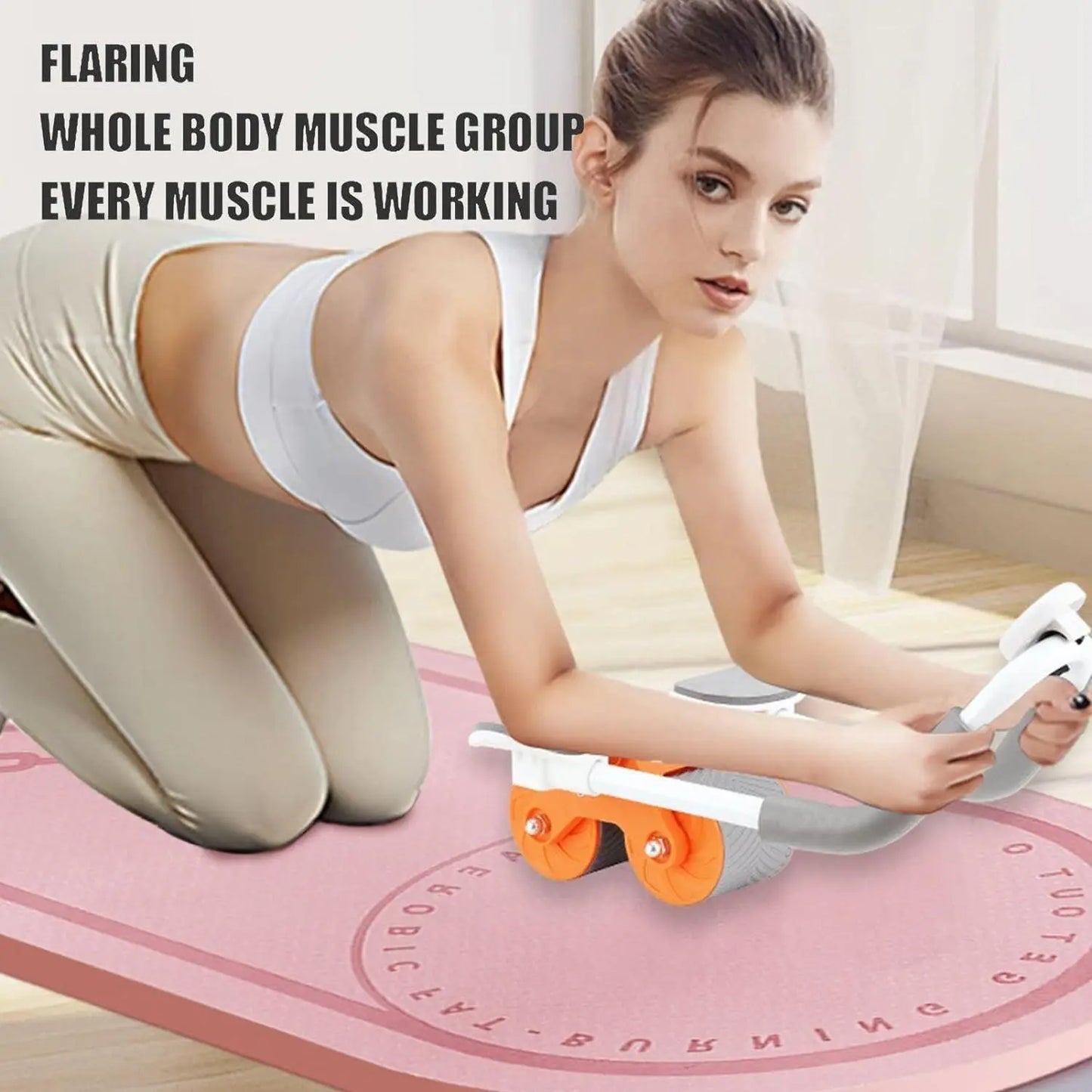 abdominal exercise roller assorted color - ESHOPYE