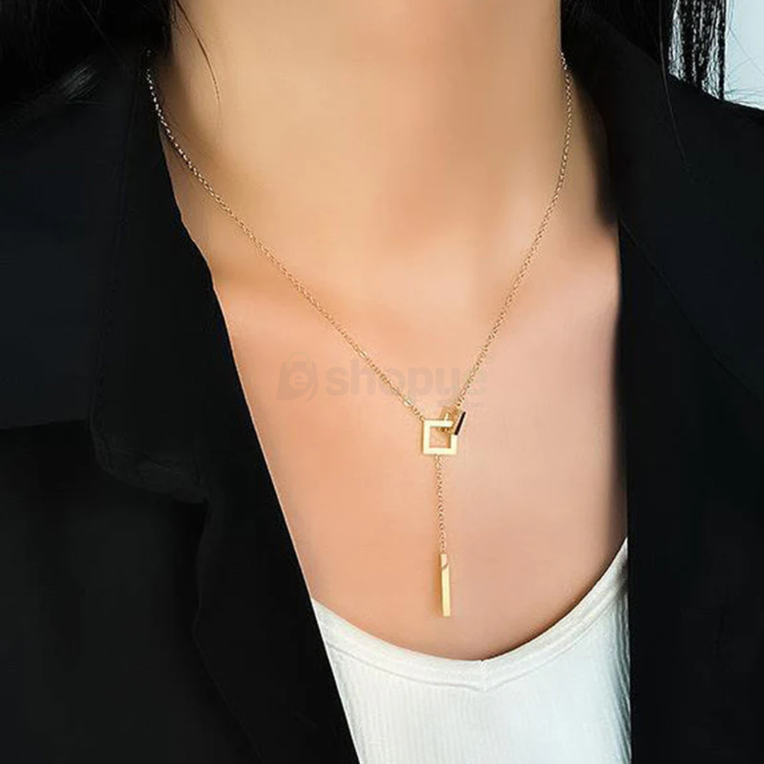 Tarnish Resistant Gold-Plated Geometric Pendant – Anti Tarnish Jewelry