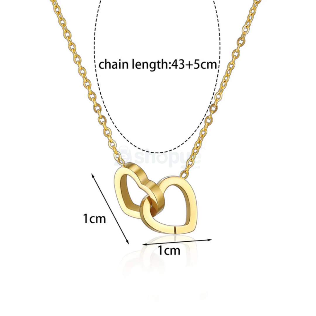 Gold Plated Heart Pendant – Anti Tarnish Elegant Jewelry for Women