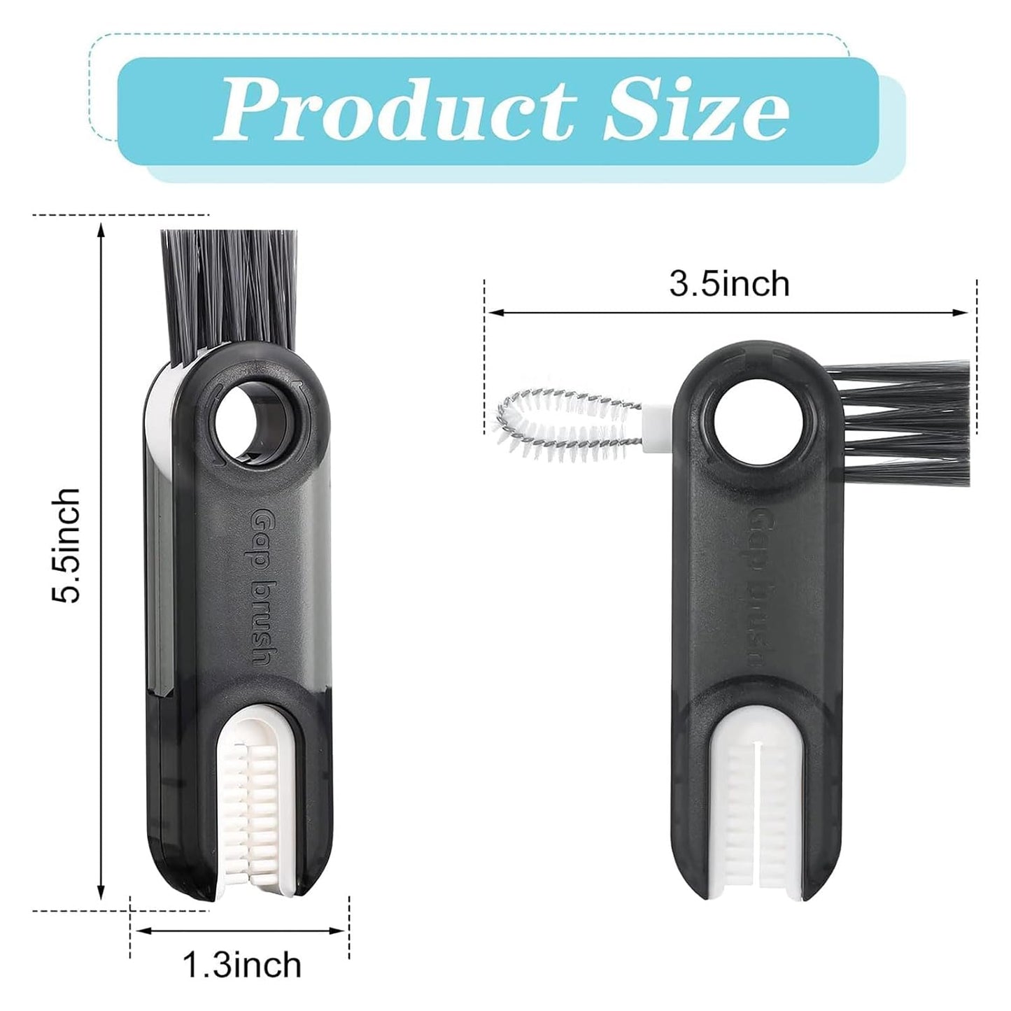 ESHOPYE ™ 3 in 1 Multifunctional Bottle Cleaning Brush for Bottle Cap