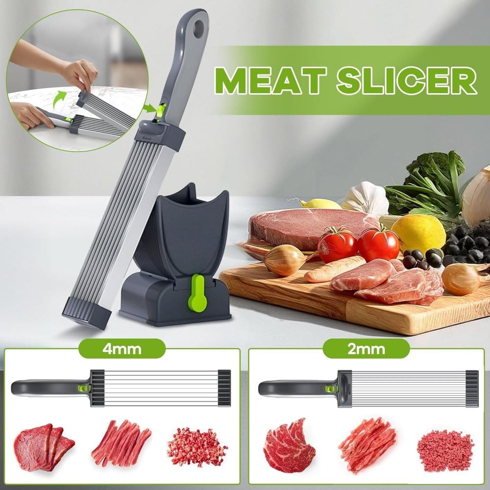 Carving Multifunctional Meat Slicer for Home – Adjustable & Sharp
