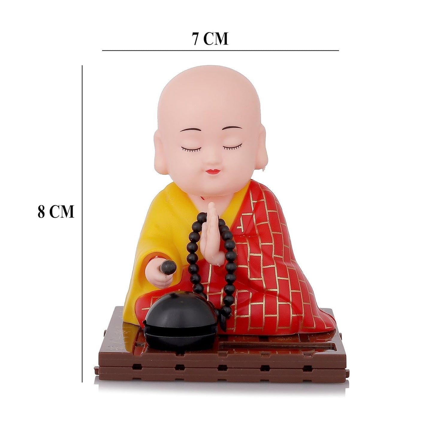 ESHOPYE Cute Little Monk Buddha Figurine for Home Decor, Meditation & Office Desk Small Buddha Idol for Peace, Positivity & Spiritual Corners