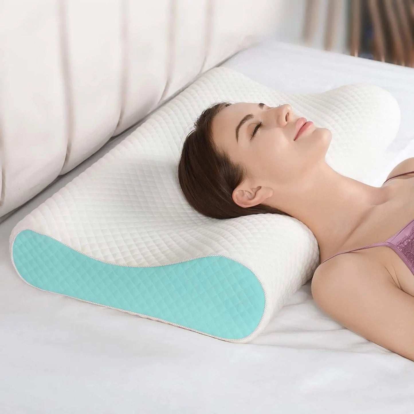 Orthopedic Memory Foam Pillow - Contour Cervical Support Pillow