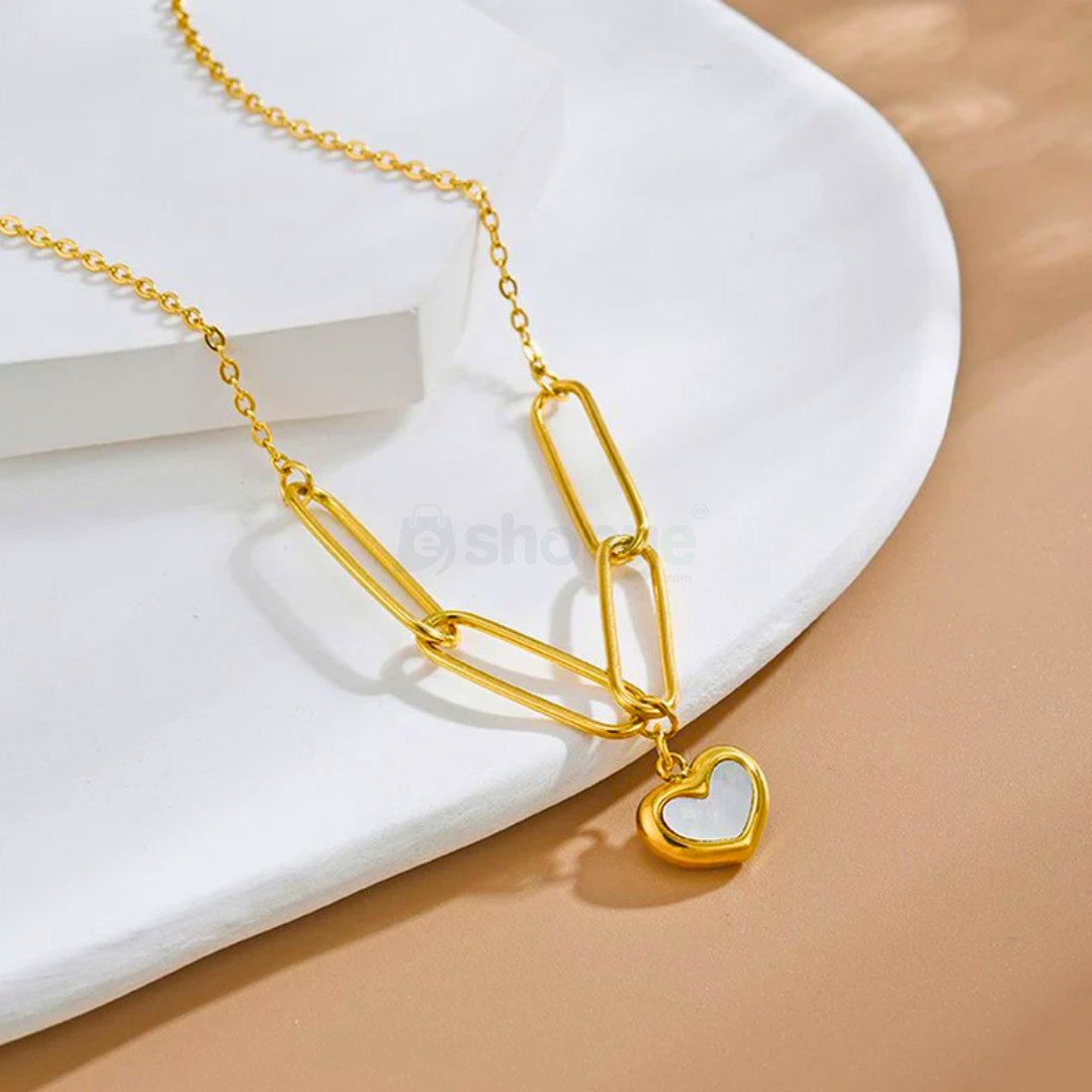 Tarnish Resistant Heart Pendant – Gold-Plated Anti Tarnish Jewelry