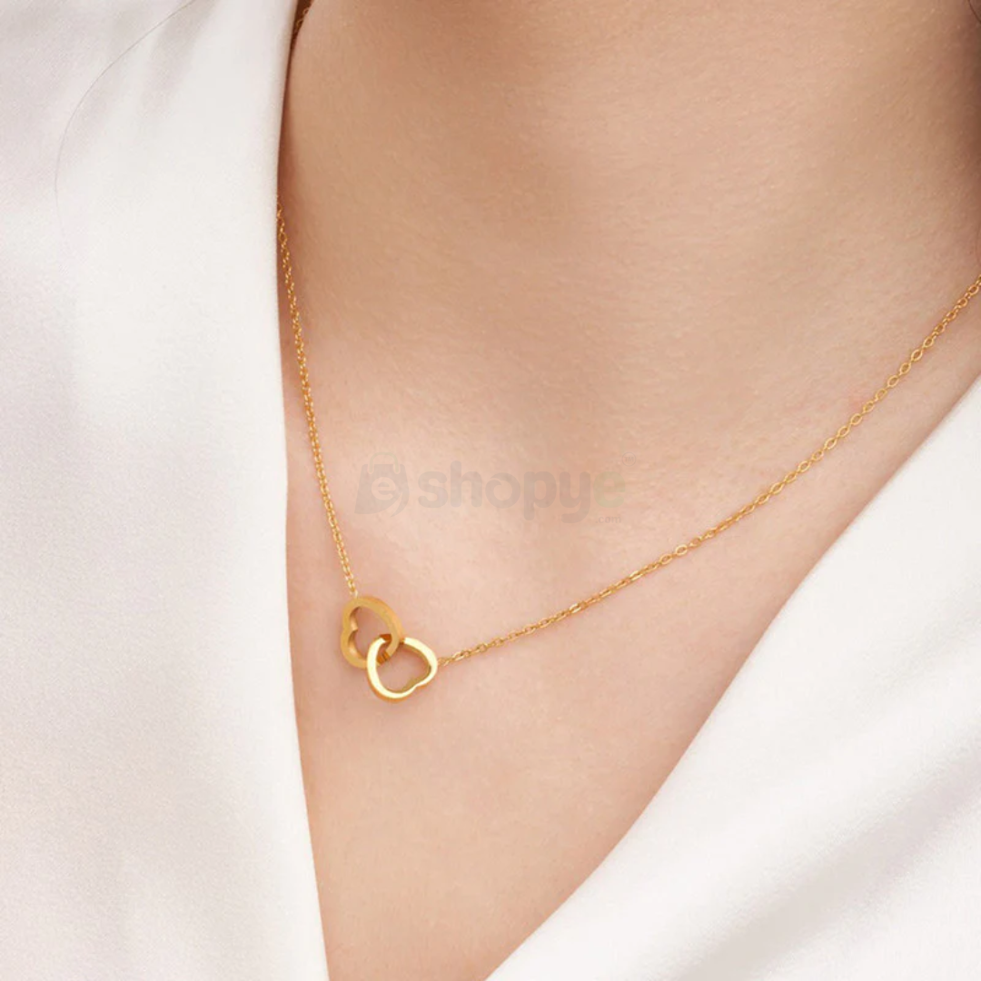 Gold Plated Heart Pendant – Anti Tarnish Elegant Jewelry for Women