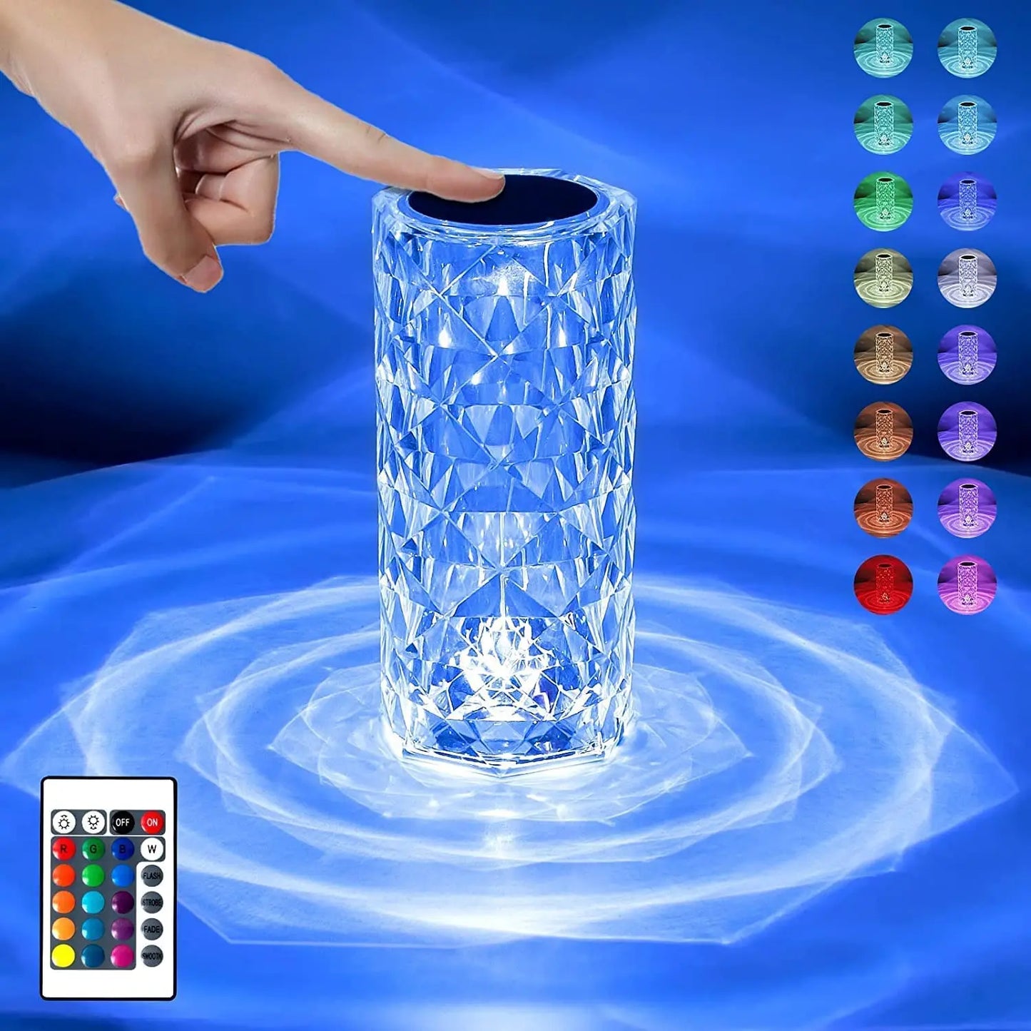 ESHOPYE ™ Crystal Lamp, 16 Colours RGB/ decorative lamp - ESHOPYE ™