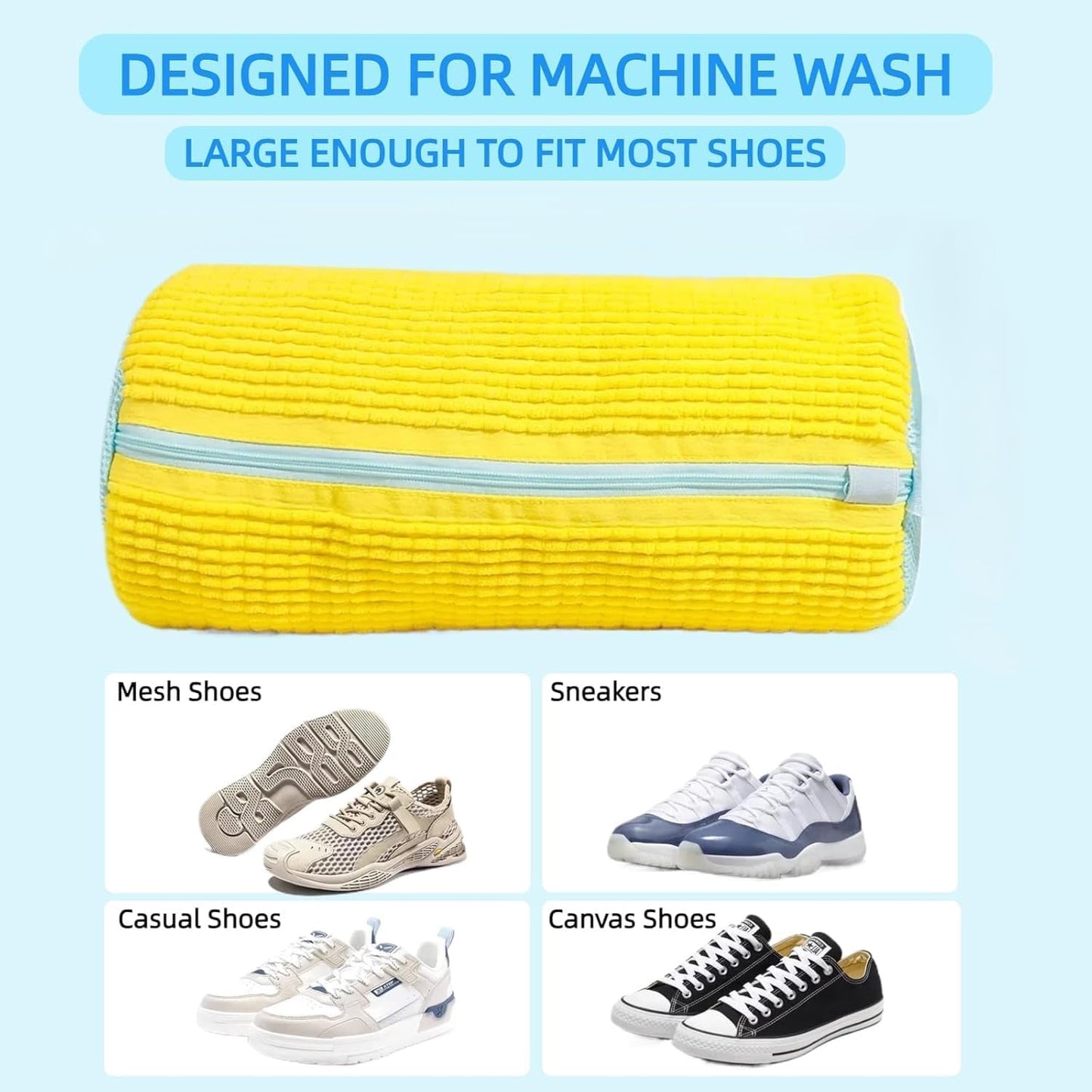 Laundry Shoe Bag for Washing Machine – Washable Organizer for Shoes