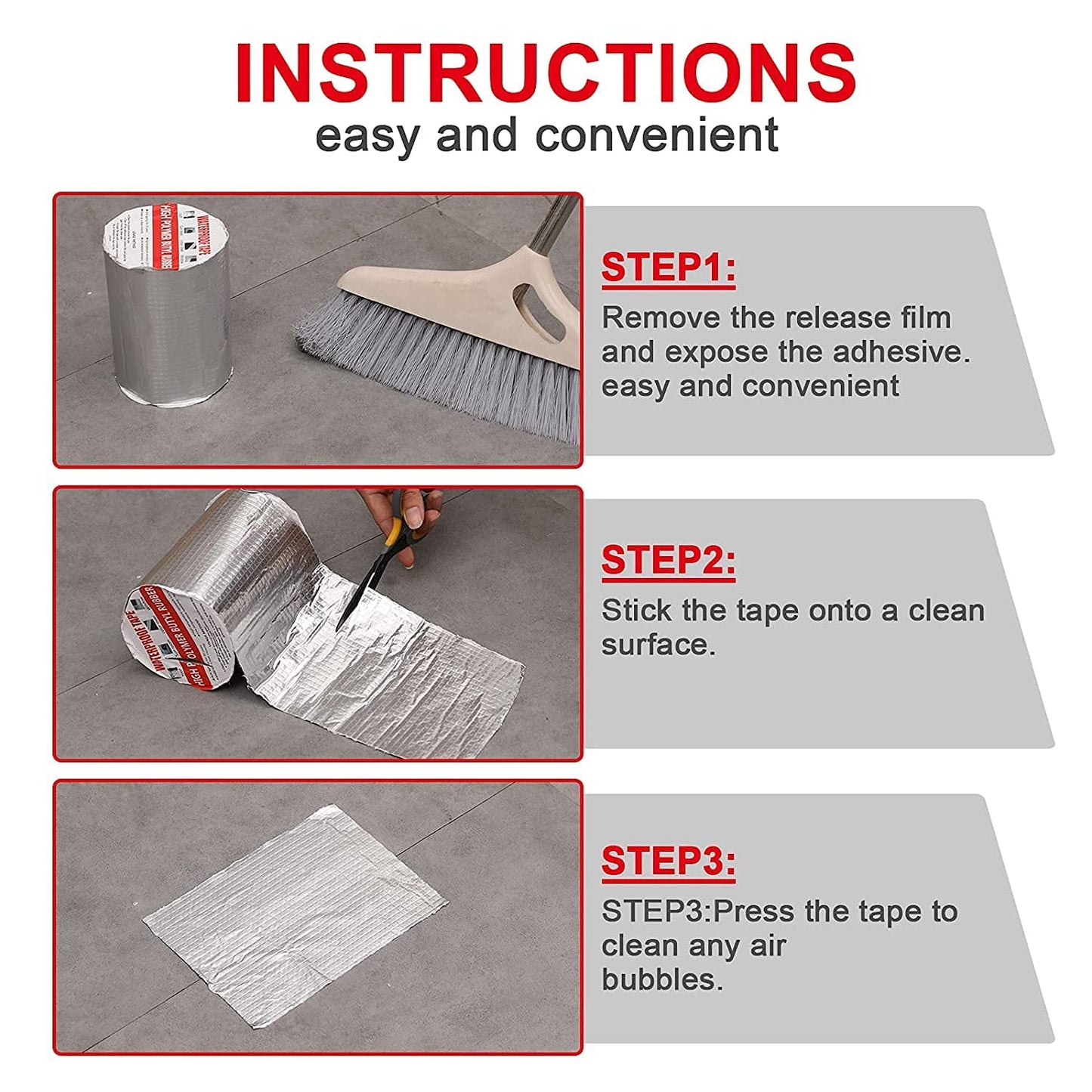 Adhesive Waterproof Tape - Super Strong Permanent Roof Leak Repair