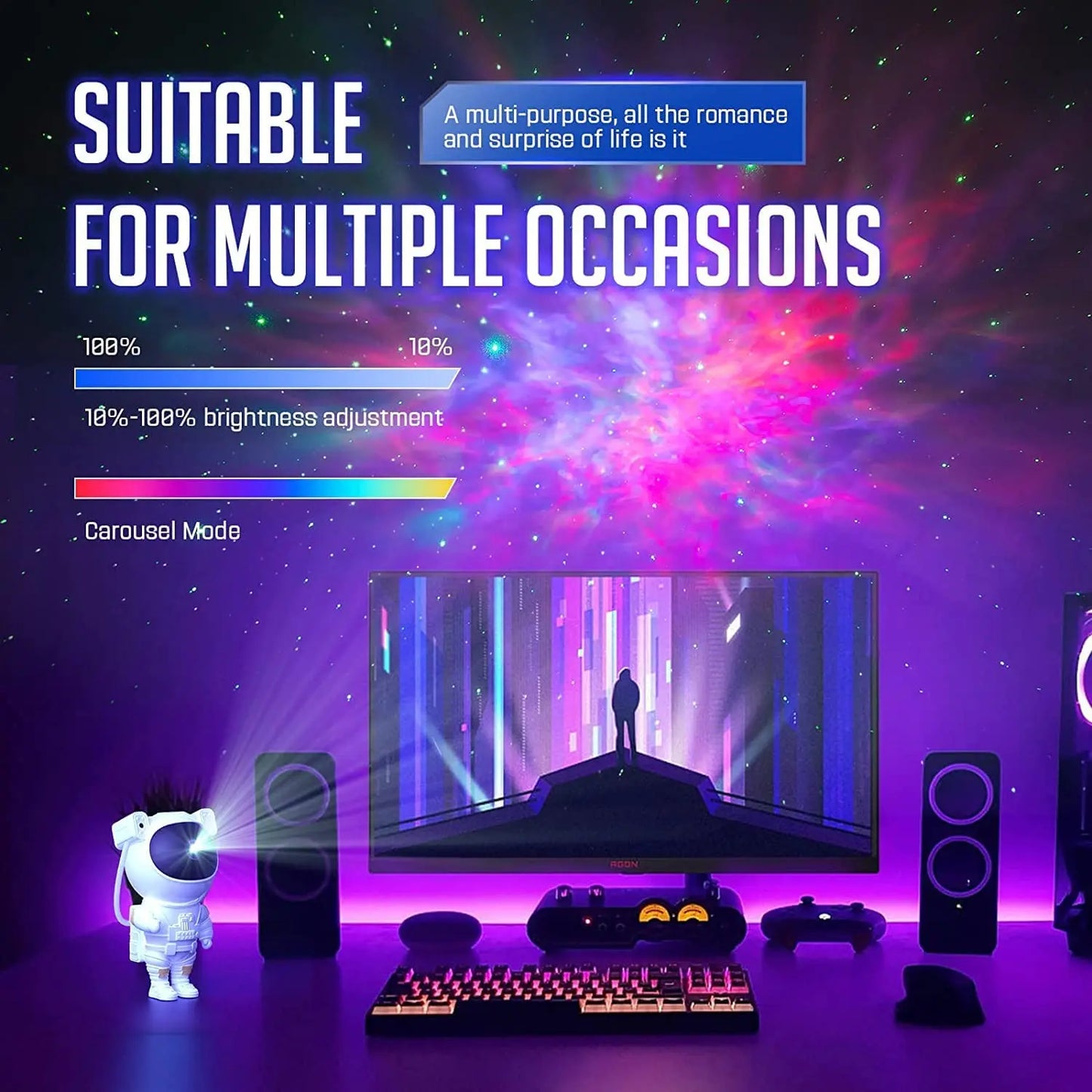 Astronaut Galaxy Projector – Create a Cosmic Ambience at Home