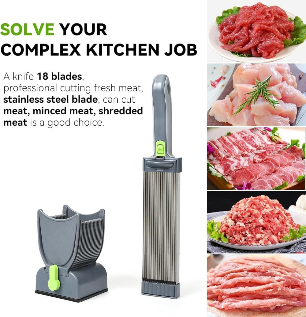 Carving Multifunctional Meat Slicer for Home – Adjustable & Sharp