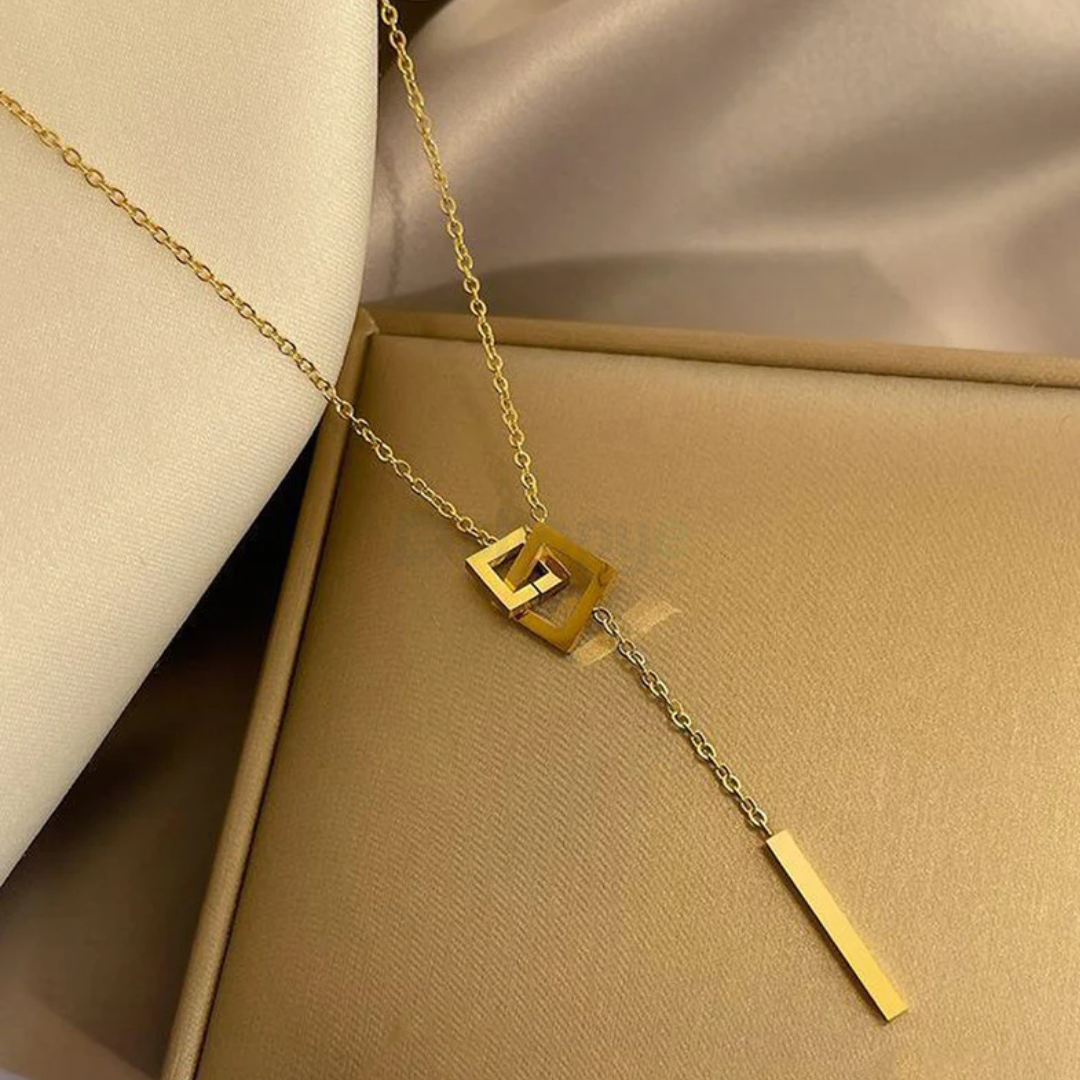 Tarnish Resistant Gold-Plated Geometric Pendant – Anti Tarnish Jewelry