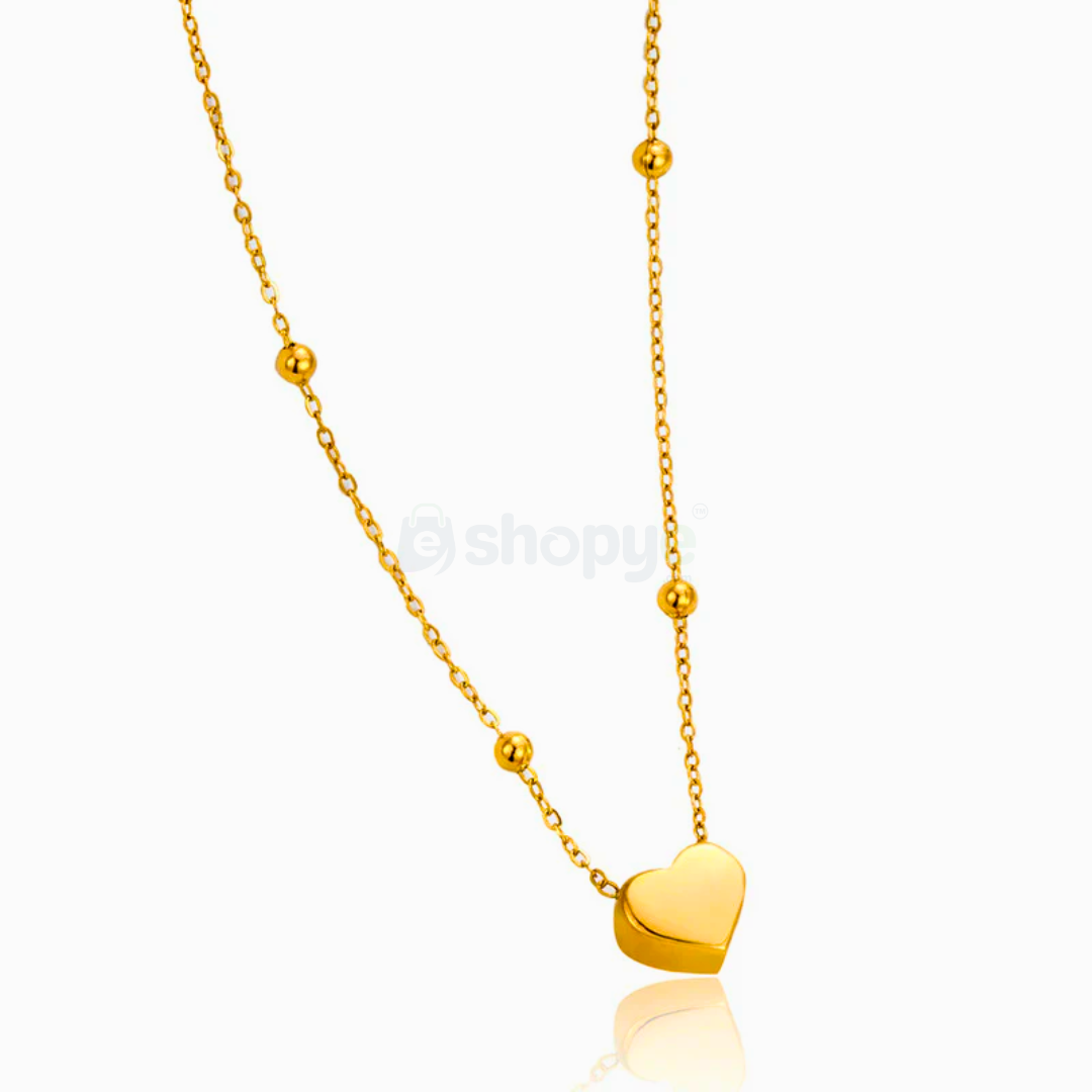 Gold-Plated Anti Tarnish Heart Themed Pendant