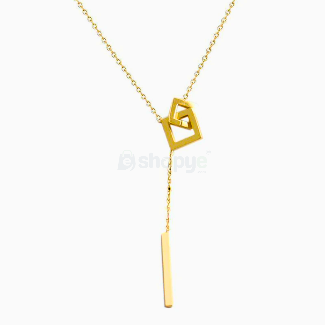 Tarnish Resistant Gold-Plated Geometric Pendant – Anti Tarnish Jewelry