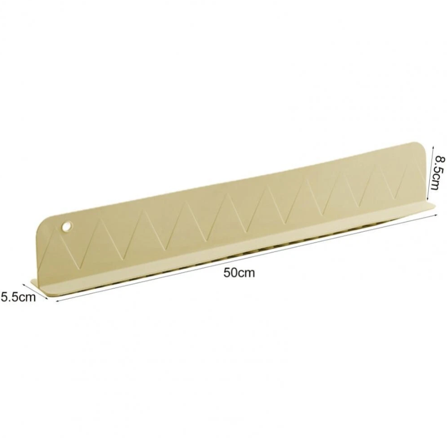 ESHOPYE ™ Kitchen Island Sink Backsplash Guard Lightweight for Sink Bathroom Household Beige