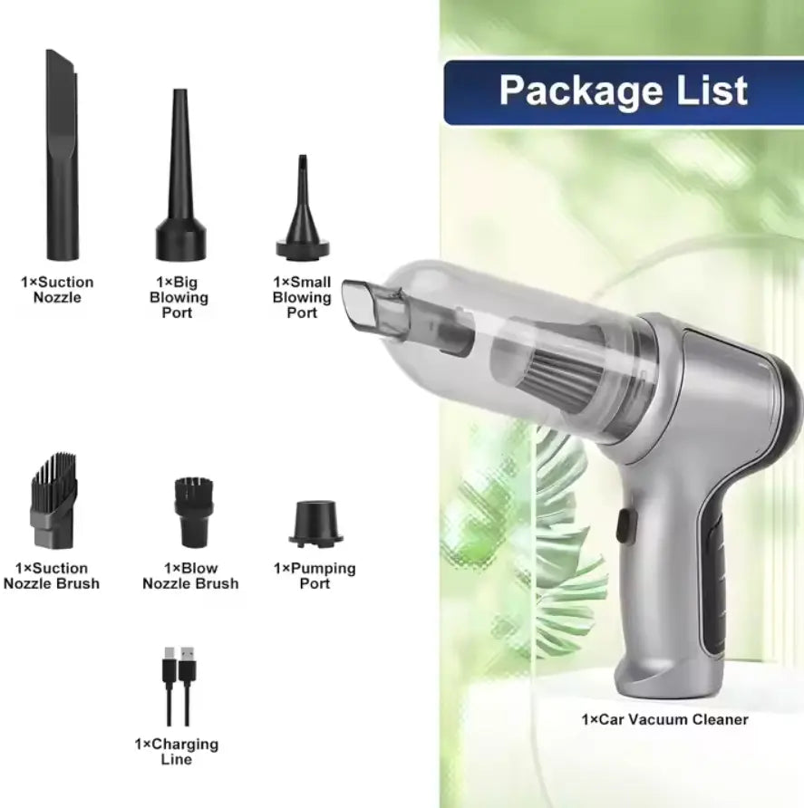 Cleaner Wireless Handheld Vacuum | 15000PA Suction 3-in-1 Cordless Use