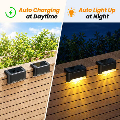 Solar Power Deck Lights Outdoor Waterproof