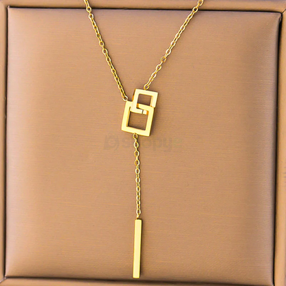 Tarnish Resistant Gold-Plated Geometric Pendant – Anti Tarnish Jewelry