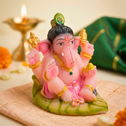 Small Ganesh Idol for Car Dashboard – Compact Ganpati Car Dashboard Decoration