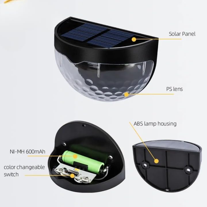 ESHOPYE ™ Solar Outdoor Lights - LED Fence & Deck Lights ( Pack of 2) - ESHOPYE ™