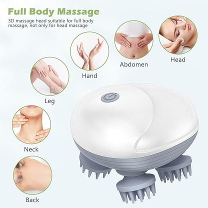 Scalp Massager -Rechargeable Electric Head Kneading Massager