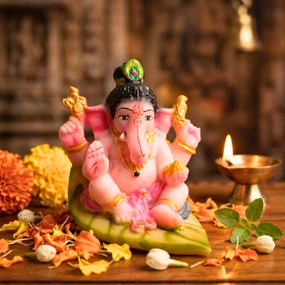 Small Ganesh Idol for Car Dashboard – Compact Ganpati Car Dashboard Decoration
