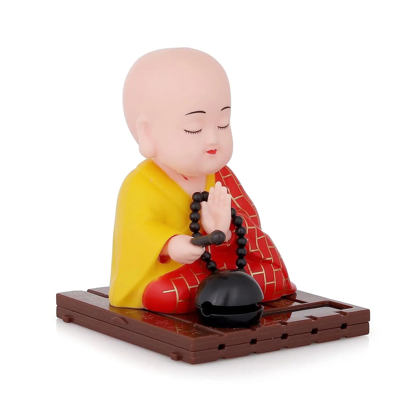  solar powered Cute Little Monk Buddha Figurine for Home Decor, Meditation & Office Desk ESHOPYE ™