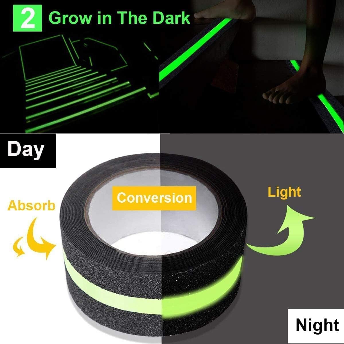 Anti Slip Tape – Safety Grip Tape with High Visibility Glow