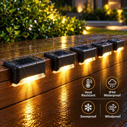 Solar Power Deck Lights Outdoor Waterproof