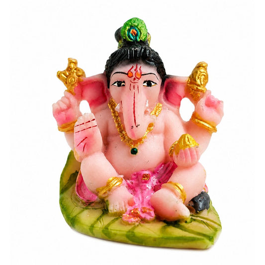 Small Ganesh Idol for Car Dashboard – Compact Ganpati Car Dashboard Decoration