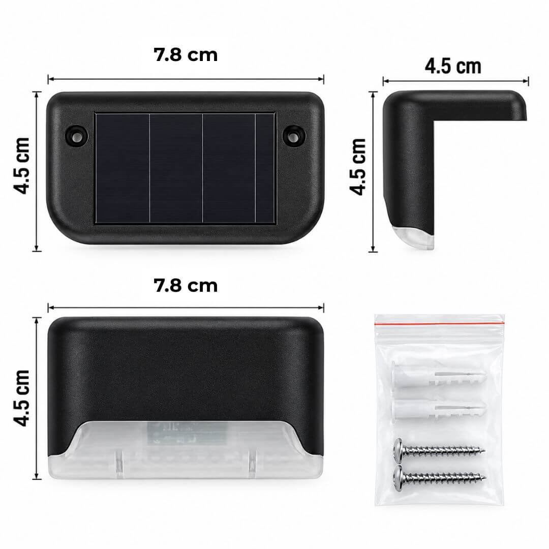 Solar Power Deck Lights Outdoor Waterproof