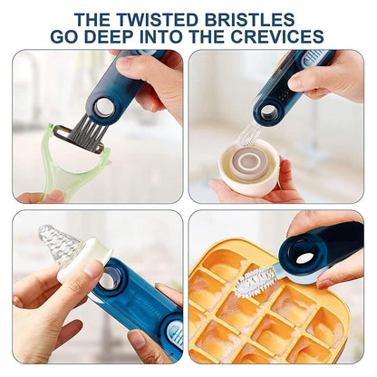ESHOPYE ™ 3 in 1  Multifunctional Bottle Cleaning Brush for Bottle Cap