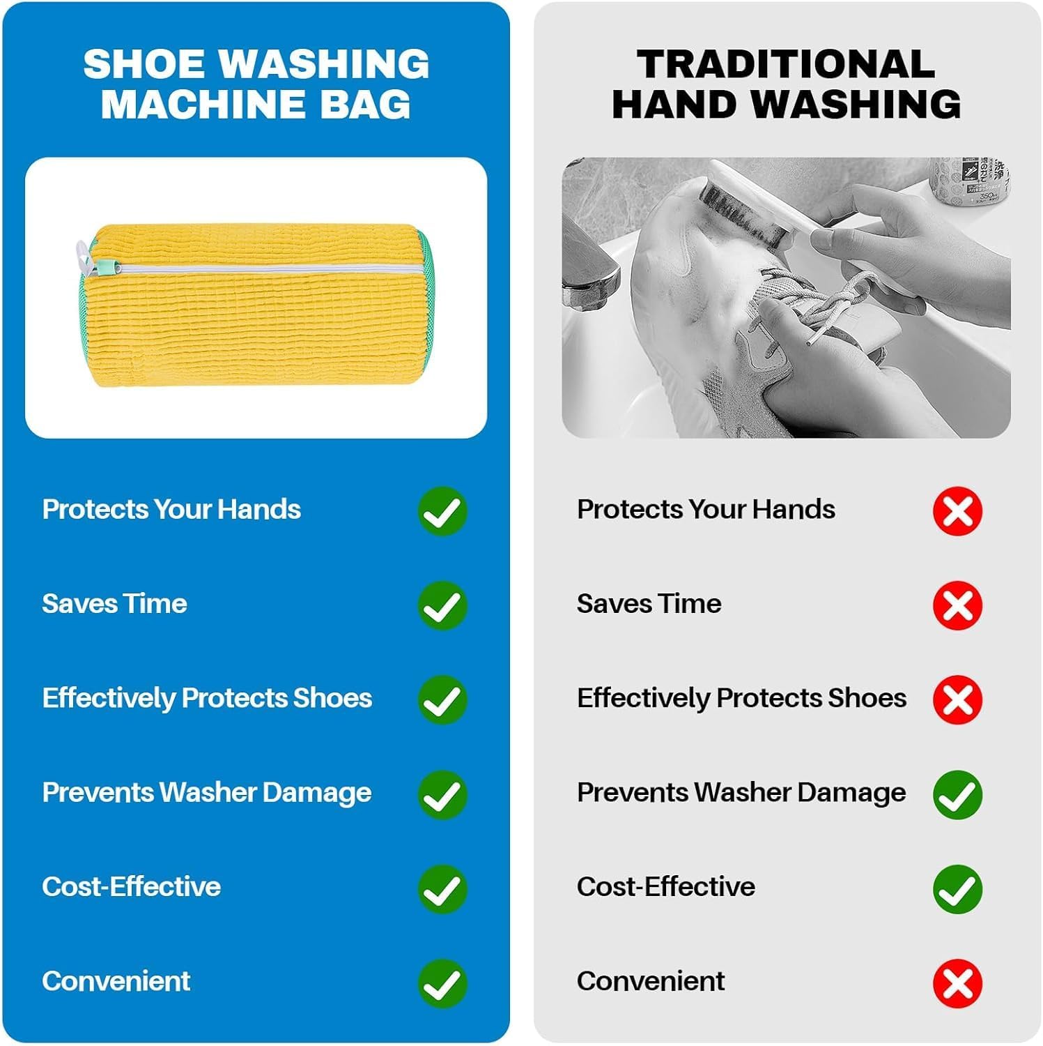 Laundry Shoe Bag for Washing Machine – Washable Organizer for Shoes