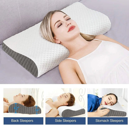 Orthopedic Memory Foam Pillow - Contour Cervical Support Pillow