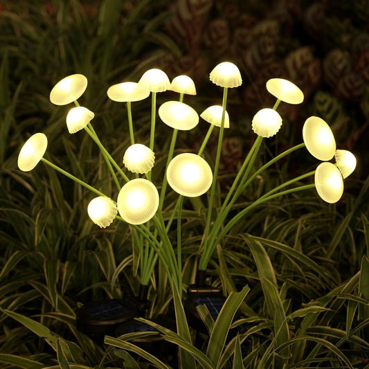 ESHOPYE ™ Dual Mode LED Solar Mushroom Jellyfish Lights ( 2 Pack ) - ESHOPYE ™