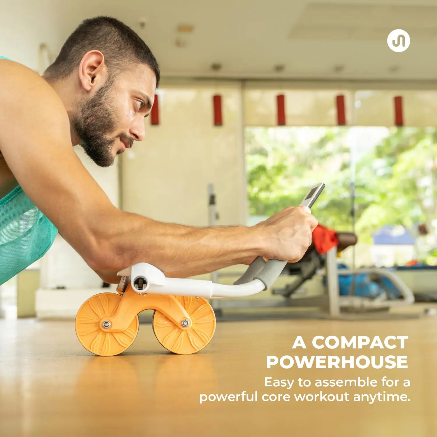 abdominal exercise roller assorted color - ESHOPYE