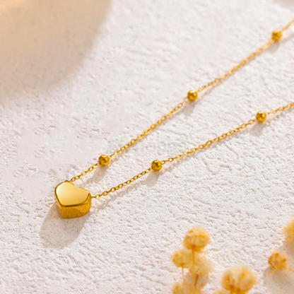 Gold-Plated Anti Tarnish Heart Themed Pendant