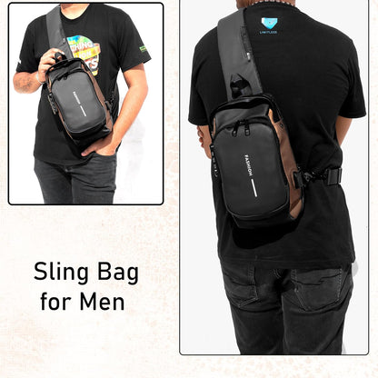 Anti-Theft Chest Bag with USB Port – Crossbody Backpack for Travel