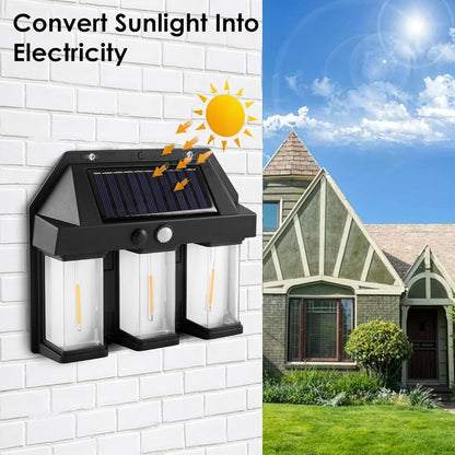 ESHOPYE ™ Solar Wall Light with Motion Sensor, 3 Led Tungsten Waterproof Outdoor Wall Lamp - ESHOPYE ™