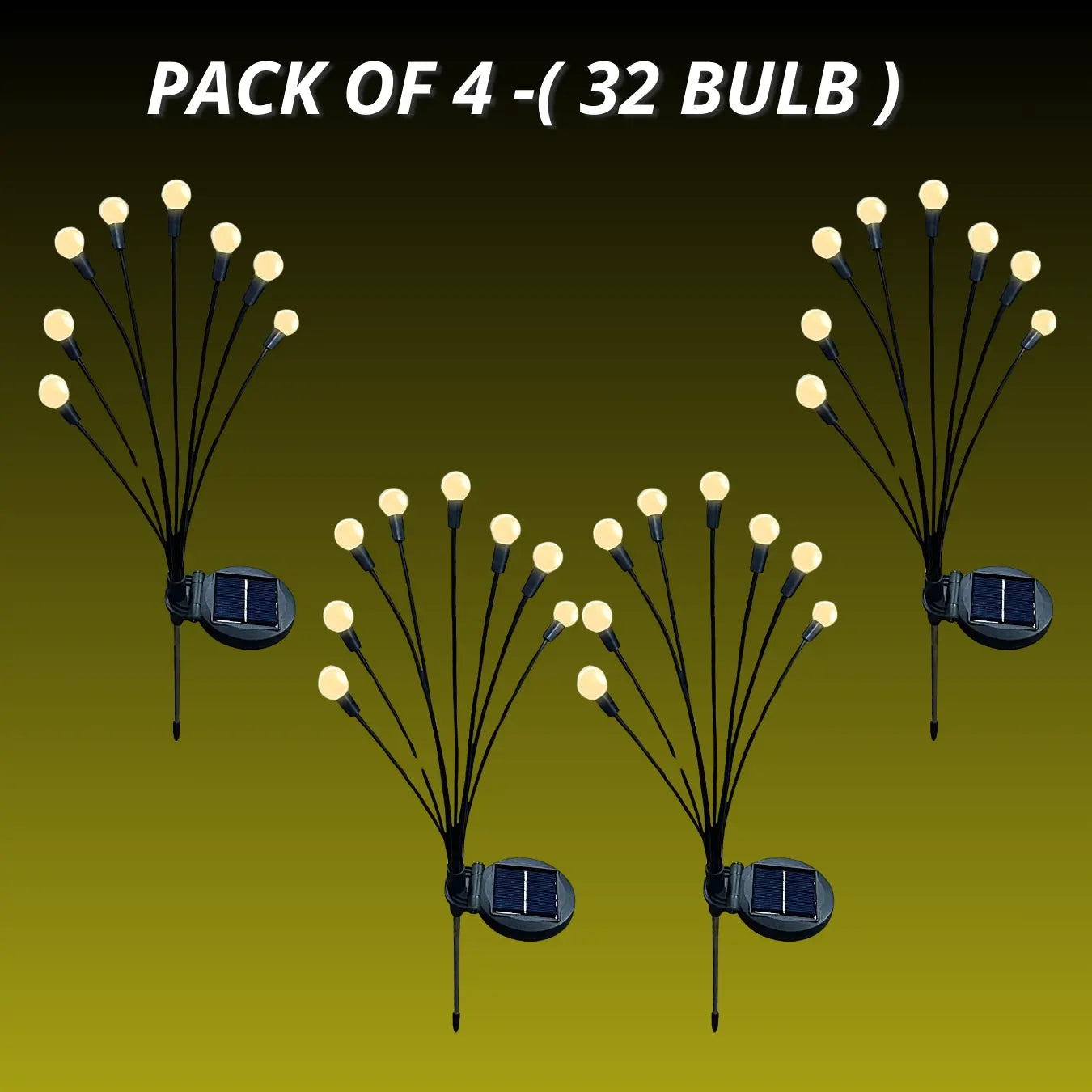 Solar Power Garden Lights (2-Piece Set) - Bright Eco Friendly Lighting